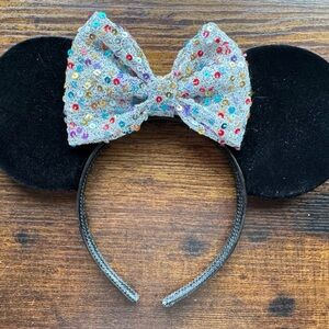 Mickey ears sparkly bow adorable accessory for a Disney adult